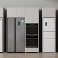 Modern refrigerator 3d model