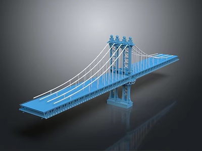 Bridge Viaduct Bridge Bridge Architecture Landscape Outdoor Outdoor Building Realistic Model Cartoon Model 3d model