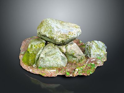 Rock Block Rock Block Rock Specimen Boulder Big Stone Block Rock Stratum Rock Stratum Rock Stratum Rock model