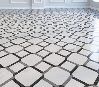 Marble Parquet Floor 3d model