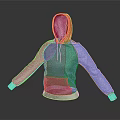 Gray Long Sleeve Hoodie With Hood And Front Pocket Casual Fashion Style