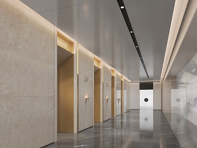 modern elevator hall model