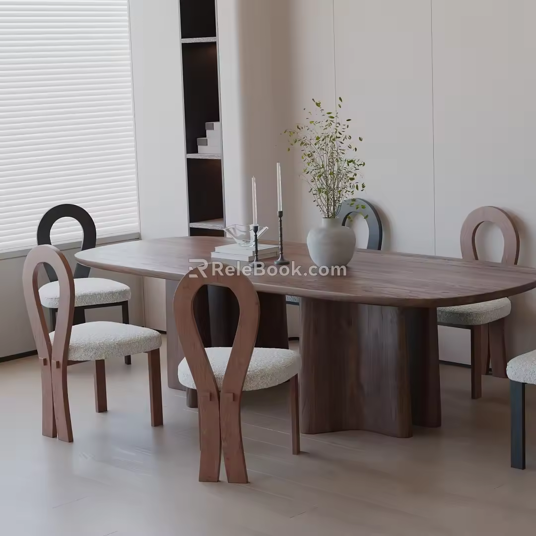 Modern table combination 3d model