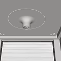 Modern Interior Ceiling Design With Round Central Light Perimeter LED Strip And Recessed Lights