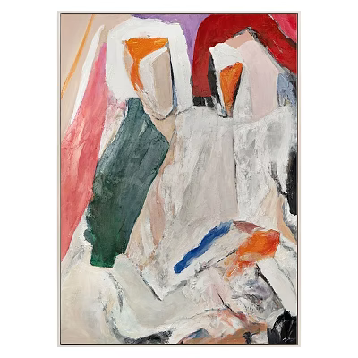 beige modern mural 18 3d model