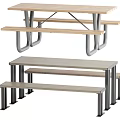 Modern outdoor tables and chairs 3d model