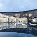 Modern Sales Office Architecture Commercial Architecture Exhibition Art Gallery Architecture 3d model