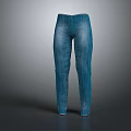 Stylish Blue Denim Jeans With Straight Leg Design For Casual Use