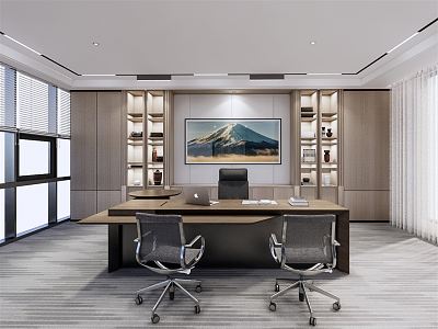 modern office chairman room model