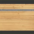 Daily Necessities Display Stand With Multiple Wooden Shelves Metal Frame And Top Signboard