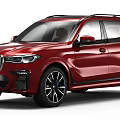 Red BMW SUV With Bold Front Grille And Sleek Design