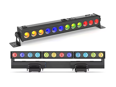 RGB LED Strip Decorative Light With Multi Colored Beads For Stage Decoration 3d model