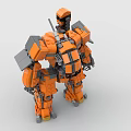 LEGO Toy Blocks Gundam Robot Fighting Robot Reloading Robot 3d model