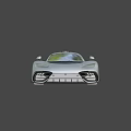 Sleek Red Sports Car Featuring Aerodynamic Design Black Wheels and Rear Spoiler