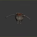 Unique Anthropomorphic Ceramic Pot With Arms Legs And Red Interior For Home Decor