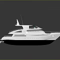 Sleek White Luxury Yacht Exterior Modern Design Wooden Deck Turquoise Accents