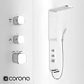 Modern Shower Sauna Design With Wall Mounted Controls And Sleek Shower Head