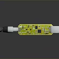 Computer Antenna Module With Silver Long Strip Yellow Circuit Board Design For Tech Devices