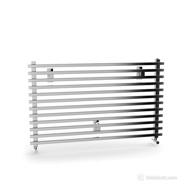 Stainless Steel Bathroom Cabinet Rack With Multiple Storage Bars And Wheels For Mobility 3d model 