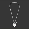 Silver Chain Necklace With Stylish Pendant Design For Modern Fashion Accessory