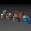 Various Colored Different Shapes Industrial Storage Drums and Containers for Liquid Storage