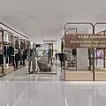 FERROWEAR Men's Clothing Store Featuring Suits On Mannequins Modern Interior Display Design