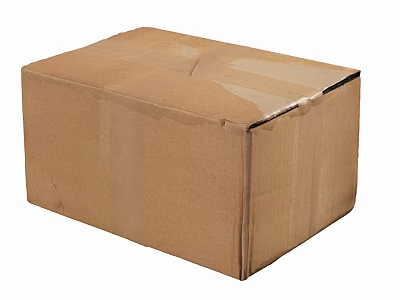 Household Items Storage Cardboard Box With Secure Tape And Durable Material 3d model