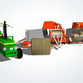 Agricultural Utility Vehicles With Tractor Baler And Farm Machinery Equipment