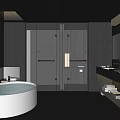 Hotel Guest Room With Modern Interior Design Natural View Sofa And Coffee Table
