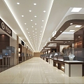 Jewelry Store Jewelry Store Jade Store Gold Store Shopping Mall Gold Jewelry Store Shopping Mall Gold Store Counter 3d model