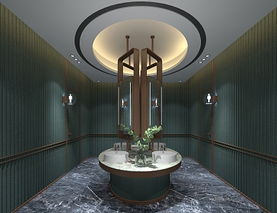 Public Toilet Hotel Toilet Shopping Mall Toilet 3d model