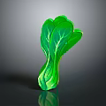Fresh Green Leafy Vegetable with Vibrant Leaves and Crisp Texture 3d model