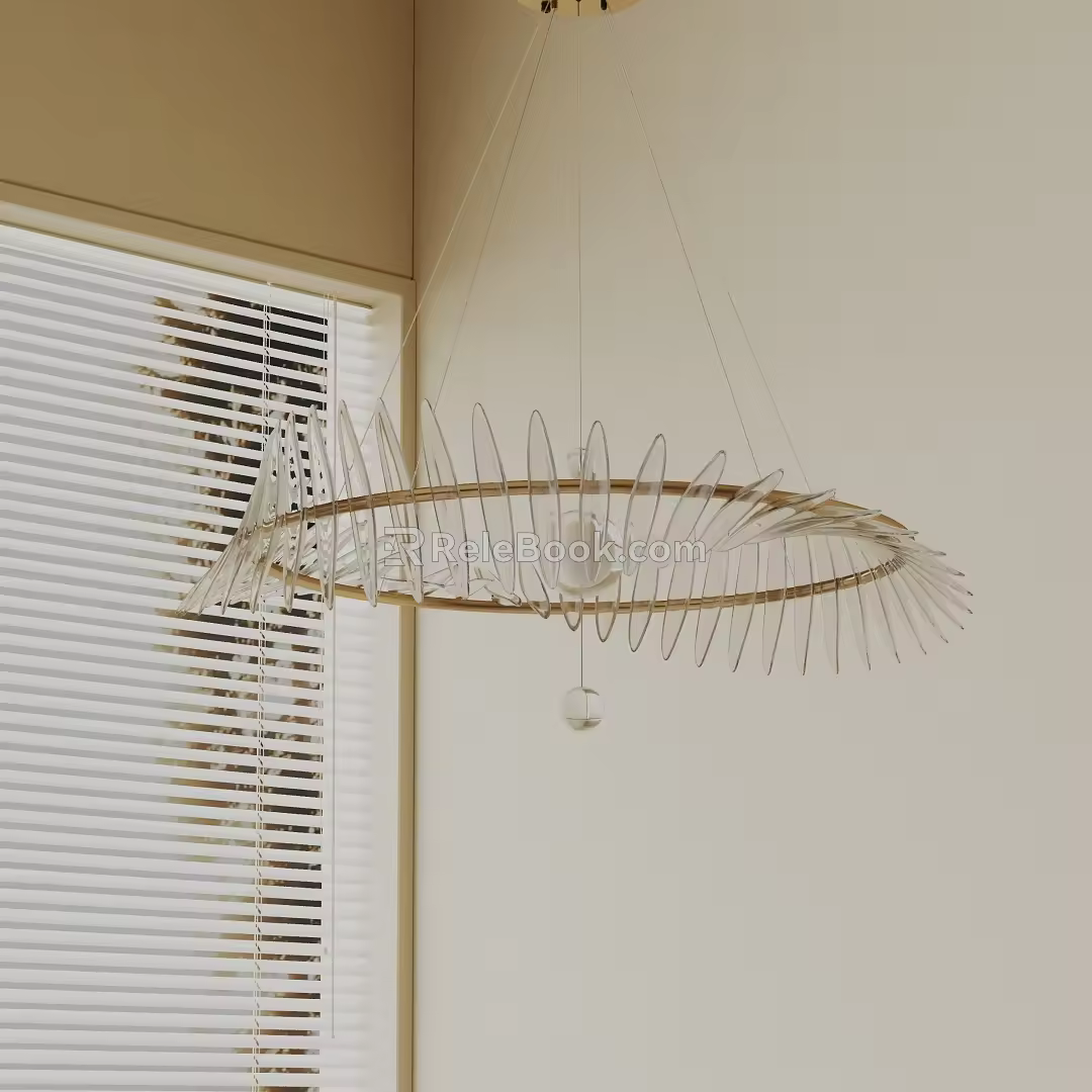 Modern chandelier 3d model