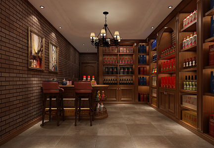 American Wine Cellar Villa Wine Cellar 3d model