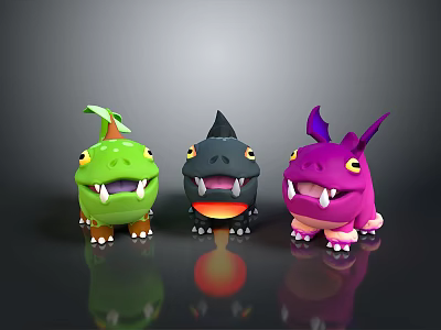 cartoon shark fish freshwater fish sea fish animal game animal cartoon animal 3d model