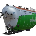 Fendouzhe Deep Sea Submersible With Green Orange Silver Exterior And ESSC Logo