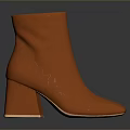 Stylish Red Patent Leather Ankle Boots With Block Heel For Daily Wear