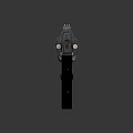 Modern Tactical Revolver Design With Metal Body Black Grip And Cylinder