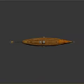 Handcrafted Vintage Wooden Boat Model With Detailed Deck And Railings