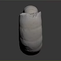 Nautilus Spiral Shell With White Color And Detailed Texture On Gray Background