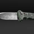 High Quality Hardware Tool Folding Knife With Green Textured Handle And Sharp Metal Blade