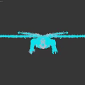 Game Movie Character Featuring Giant Wings Red Glowing Eye Sharp Claws And Green Scaled Body