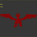 Blue Dragon 3D Model With Spread Wings And Horns In Detailed Design