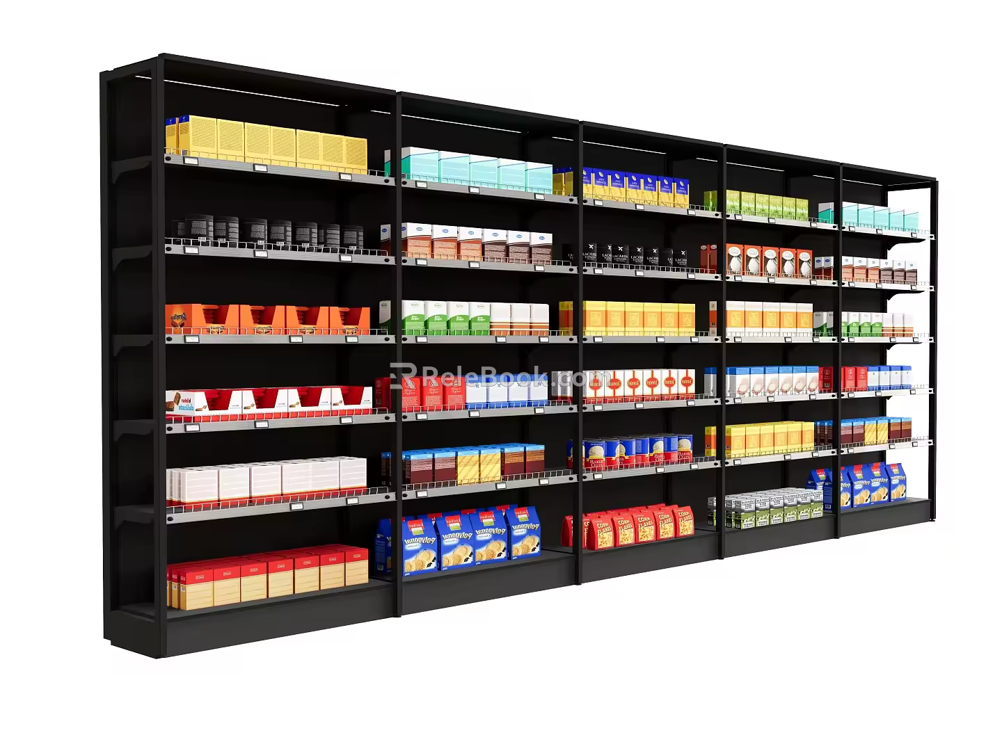 Shelf Storage Rack Supermarket Shelf Display Rack Display Cabinet Display Cabinet Snack Cabinet 3d model