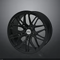 Car Wheel Rim Featuring Black Stylish Design And ESR Logo Spokes