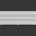 White Long Rectangular Electronic Breadboard With Red Blue Lines And Holes