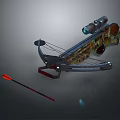 Crossbow Mechanical Crossbow Shift Bow and Arrow Shoot Far Equipment Weapons High-tech Crossbow 3d model