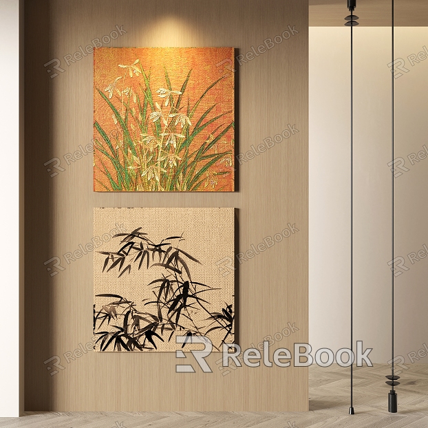 New Chinese Abstract Hanging Painting model