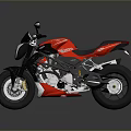 Red And Black Sporty Motorcycle With Sleek Design Modern Headlight And Comfortable Seat