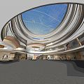 Modern Atrium Mall Atrium 3d model